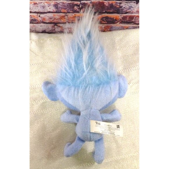 DreamWorks Trolls Hasbro Plush Toy Sparkle Blue Hair 12" Soft Doll Polyester - Picture 3 of 6